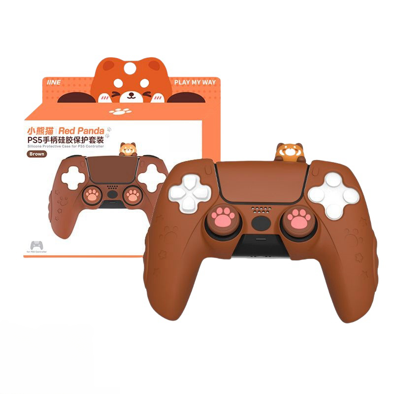Ps5 Handle เคสซิลิโคน PS5 เคสซิลิโคน PS5slim Gamepad เคสป้องกัน Soft Case