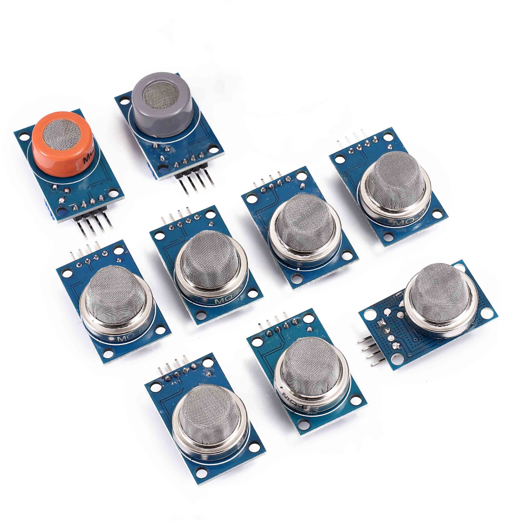 Mq-2 MQ-3 MQ-4 MQ-5 MQ-6 MQ-7 MQ-8 MQ-9 MQ-135 ควันอากาศภูมิแพ้แอลกอฮอล์ไฮโดรเจนคาร์บอน Monocideed S