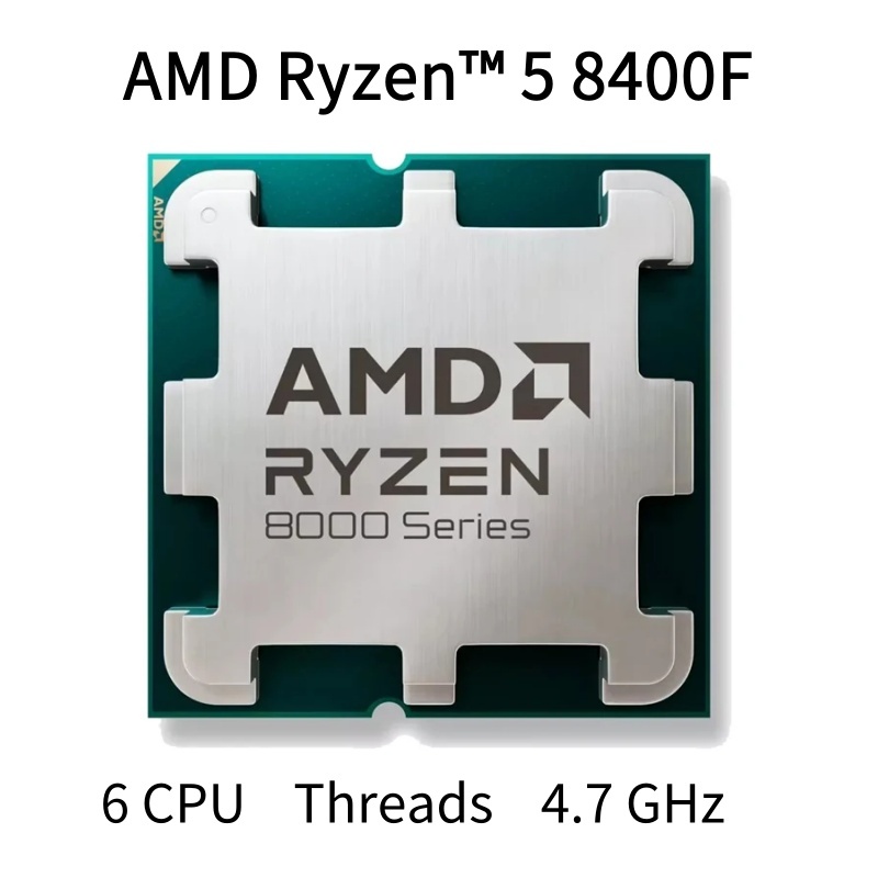 ใหม่ AMD R5 8400F Ryzen 5 8400F 6 แกน 12 ด้าย 4.2GHz 16 MB คอมพิวเตอร์เดสก์ท็อปโปรเซสเซอร์ AM5 ซ็อกเ