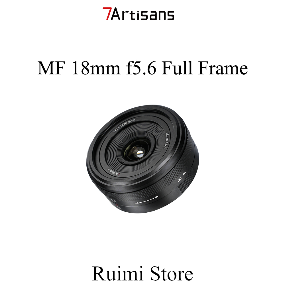 7Artisans 18 มม. f5.6 เลนส์คุกกี้โฟกัสแบบแมนนวลฟูลเฟรมสําหรับกล้องมิเรอร์เลสเมาท์ E / Z / L Mount 18