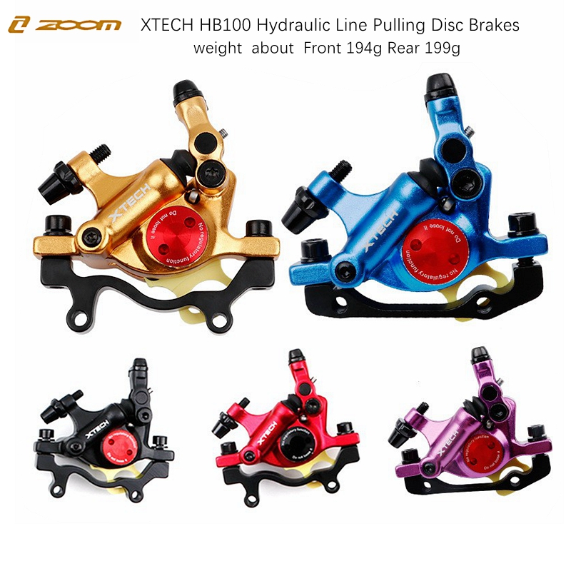ZOOM XTECH HB100 MTB สายไฮดรอลิกดึงดิสก์เบรกชุด 160 มม.จักรยานพับลวดดึงจักรยานเสือภูเขาสกู๊ตเตอร์อุปกรณ์เสริม