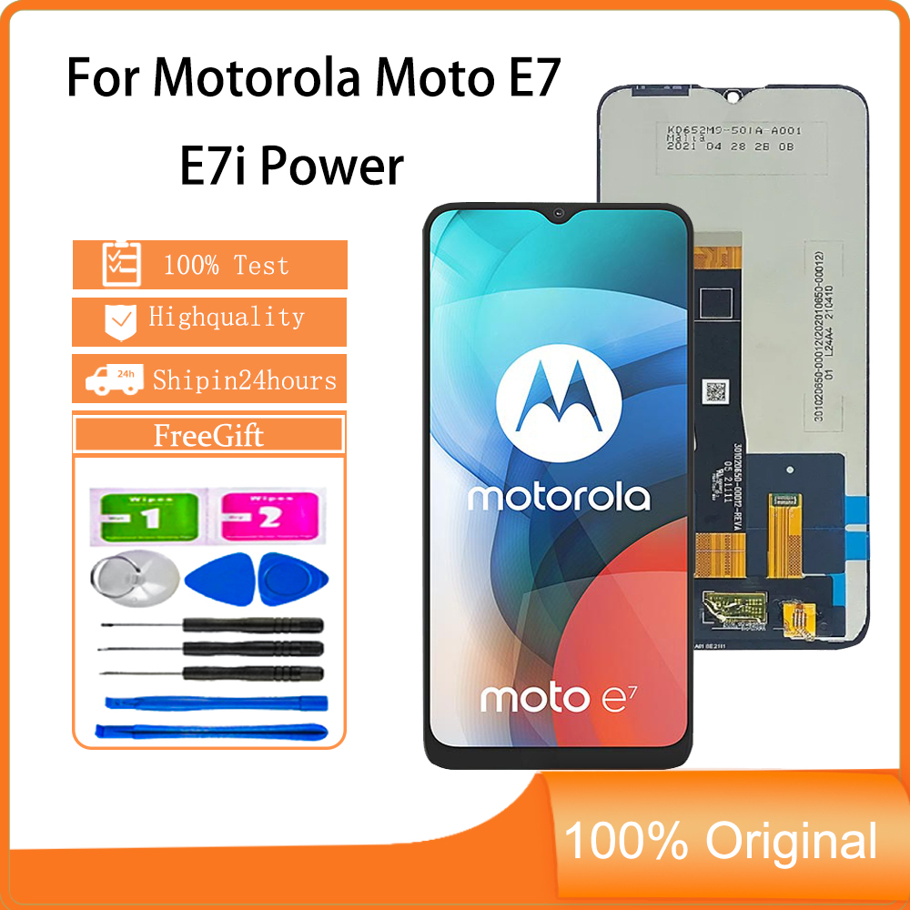 สําหรับจอแสดงผล Motorola Moto E7 E7i Power เปลี่ยนหน้าจอสัมผัส LCD