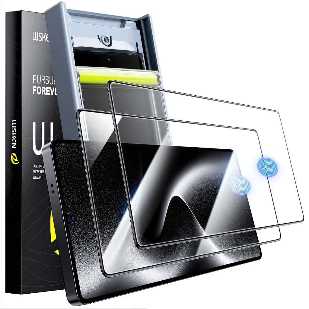 【Local】 2Pack Wsken 9H + 8D S25 Ultra ฟิล์มกันรอยหน้าจอ ความเป็นส่วนตัว กระจกนิรภัย Samsung Galaxy S26 Ultra ฟิล์มกระจกกันรอยเต็มจอ S24 Ultra S25 ฟิล์ม - [ป้องกันการสอดแนม 24°] [ปลดล็อคด้วยลายนิ้วมือ 0.02 วินาที] [กำจัดฝุ่นอัตโนมัติ] [ไม่มีฟองอากาศ]