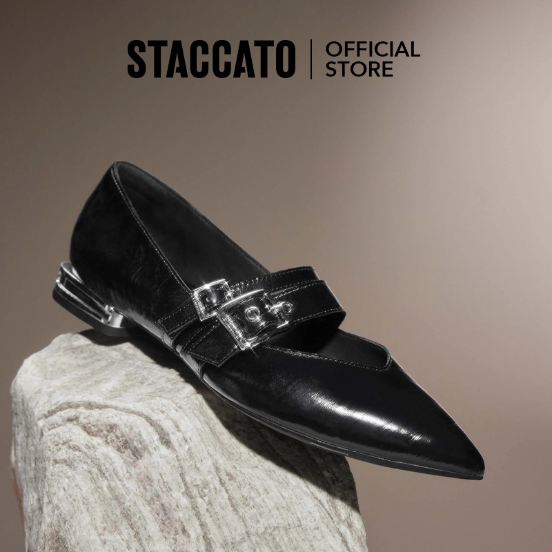 <Vive Halo>Staccato Mary Jane Flats รองเท้าแมรี่เจน ส้นแบน หัวแหลม 9A950 EZQ02