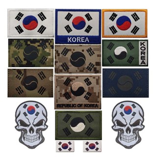 เกาหลีใต้ธงสติ๊กเกอร์สัญลักษณ์แพทช์เย็บปักถักร้อย,ยุทธวิธีทห…