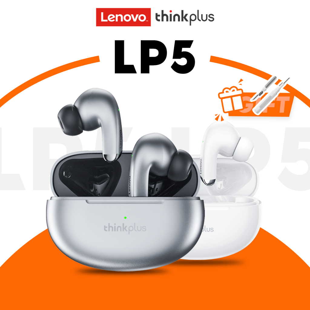 Lenovo Thinkplus LP5 True Wireless Bluetooth 5.0 หูฟัง TWS Touch Control Low Latency Handfree หูฟังพร ้ อมหูฟังสเตอริโอ HD