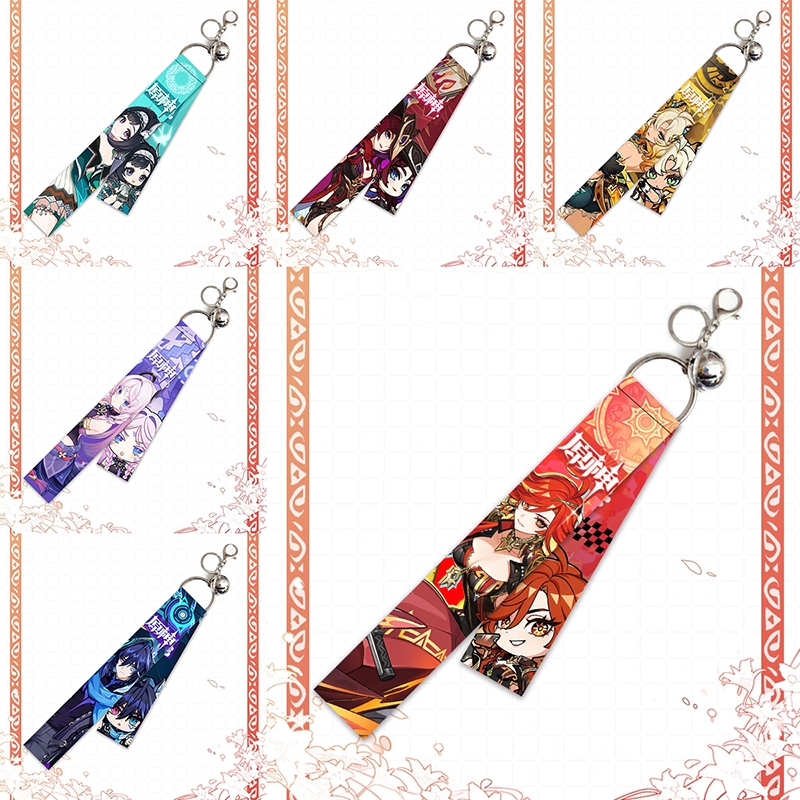 Genshin impact พวงกุญแจ Mavuika Ribbon พวงกุญแจจี้กระเป๋า Cintali ของขวัญ