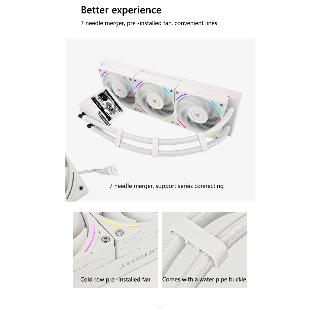 Thermalright MJOLNIR VISION 360 ARGB หม้อน้ําระบายความร้อนด้วยน้ํา จอแสดงผล LCD ขนาด 3.5 นิ้วรองรับหน้าจอแอนิเมชั่น DIY แชสซีระบายความร้อน CPU Liquid Cooler - รูปที่ 2