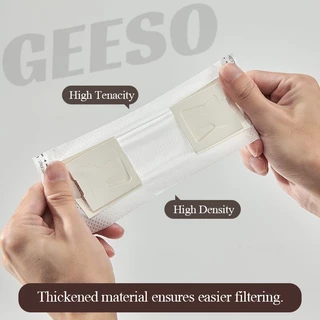 GEESO 50Pcs Drip Coffee Filter Bag ถุงดริปกาแฟ 50ซอง ถุงกรองกาแฟดริป แบบมีหูแขวน 咖啡过滤袋