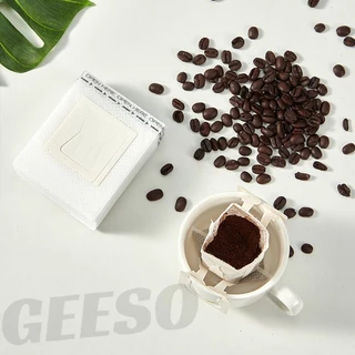 GEESO 50Pcs Drip Coffee Filter Bag ถุงดริปกาแฟ 50ซอง ถุงกรองกาแฟดริป แบบมีหูแขวน 咖啡过滤袋