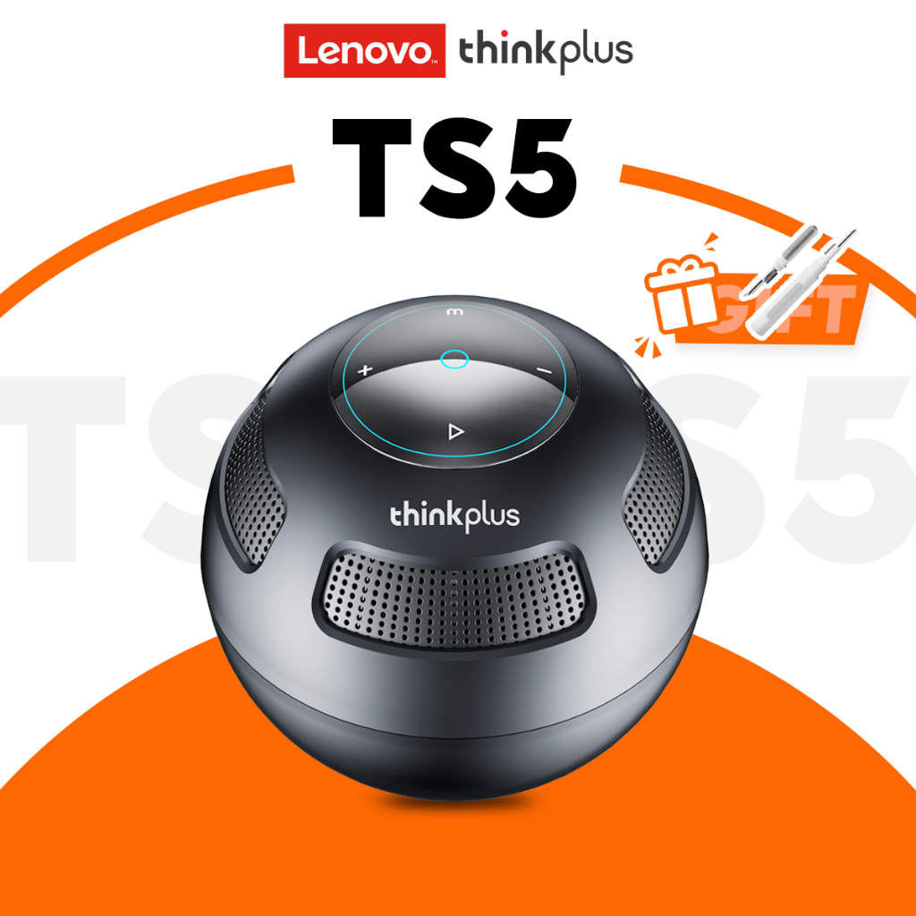 Lenovo Thinkplus TS5 ลําโพงบลูทูธ 5.3 ซับวูฟเฟอร์เครื่องเล่นคุณภาพเสียงรอบทิศทาง HD แบบพกพา