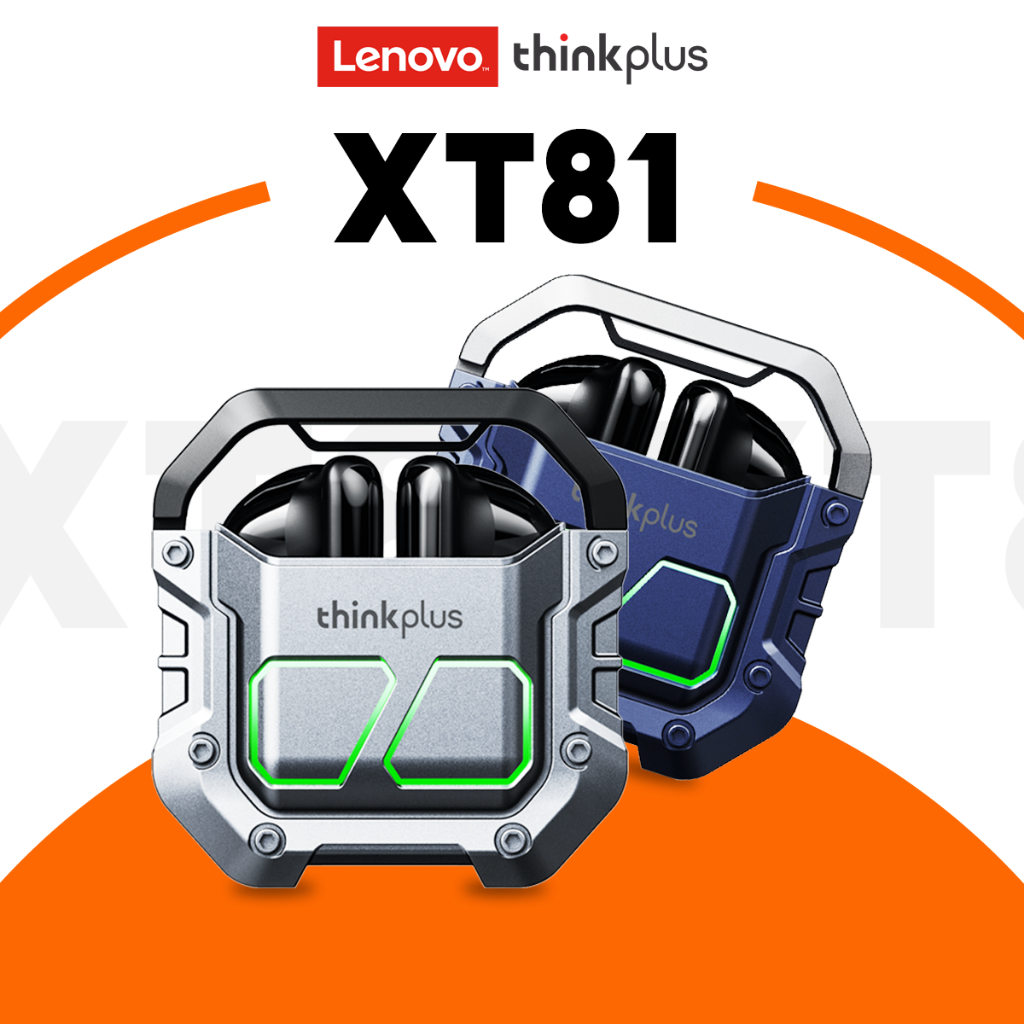 Lenovo XT81 หูฟังเกมมิ่ง Low latency TWS หูฟังไร้สาย Bluetooth 5.3 หูฟัง Earphone Gaming With Mic True Wireless Headset Handfree Earbuds Audio