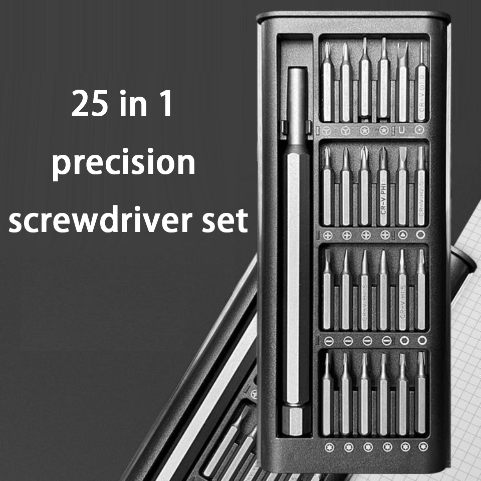 25 In 1 สกรูชุดไดร์เวอร์ Precision ไขควงแม่เหล็กเครื่องมือมืออาชีพซ่อมชุดเครื่องมือเครื่องมือคู่มืออเนกประสงค์