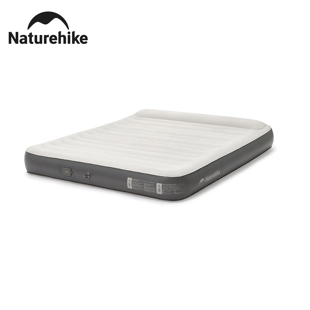 Naturehike ความหนาเบาะเป่าลมพร้อมหมอน Camping Sleeping Pad Mat Self-inflatting Outdoor Camping Air ที่นอนปั๊มลม