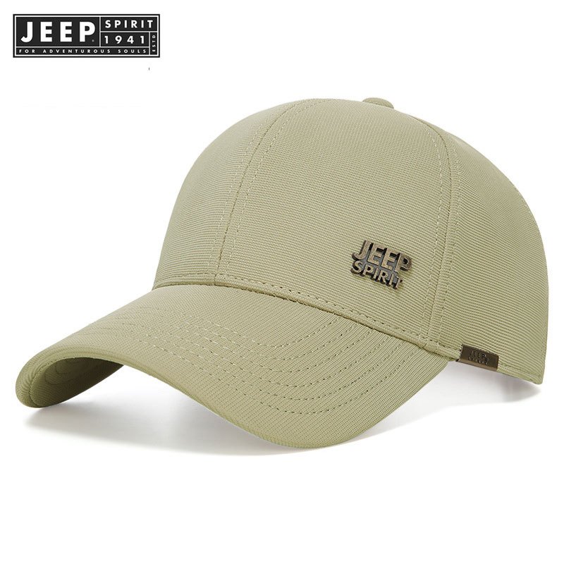 Jeep SPIRIT 1941 ESTD หมวกเบสบอลคู่รักสไตล์มินิมอลสําหรับบุรุษ Four Seasons