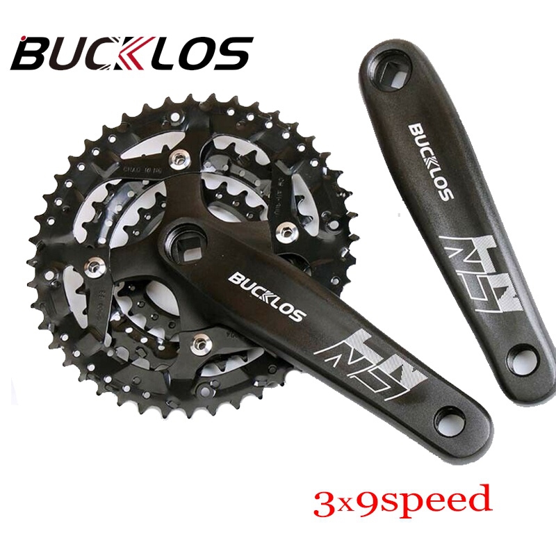 Bucklos จักรยาน Crankset 104BCD MTB Crank 27 ความเร็ว 22/32/44T โซ่ด้านล่างวงเล็บจักรยานเสือภูเขาเฟือง