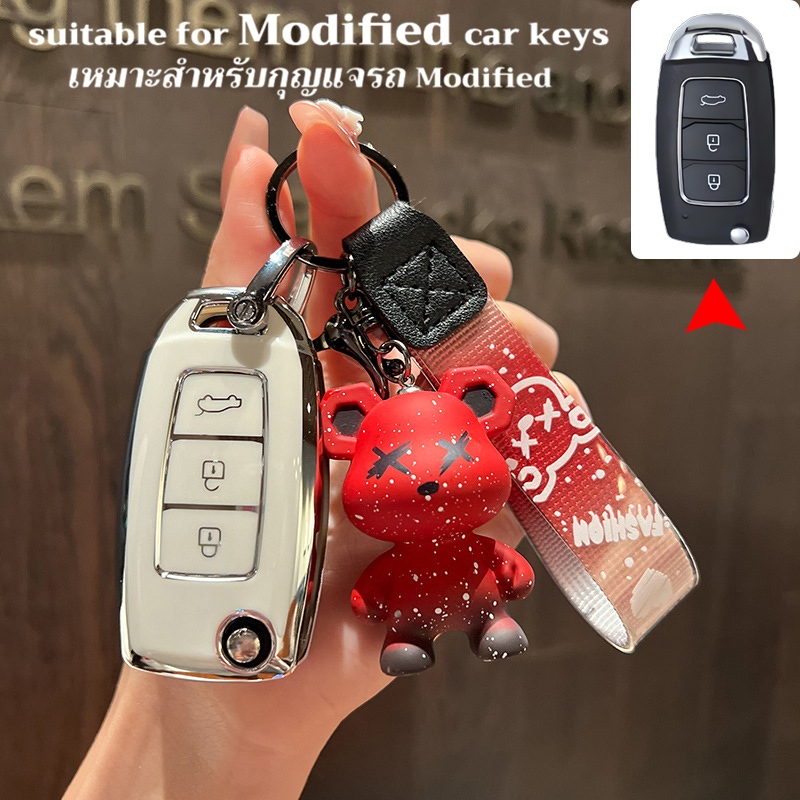 เคสกุญแจรถ Hyundai Hyundai ฝาครอบกุญแจดัดแปลงอัตโนมัติสําหรับ Hyundai Festa