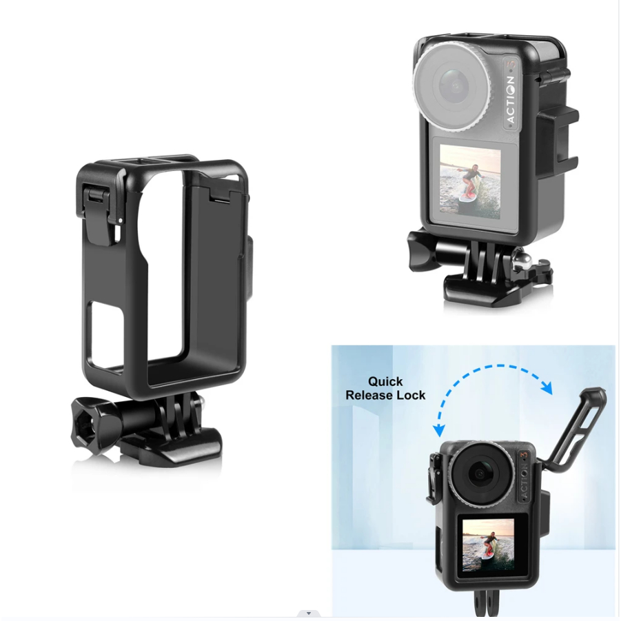 45m ดําน้ํากรณีกันน้ําพลาสติกพร้อมอลูมิเนียมเกราะป้องกันสําหรับ DJI OSMO Action 5pro 4 3 อุปกรณ์เสริมสําหรับกล้อง