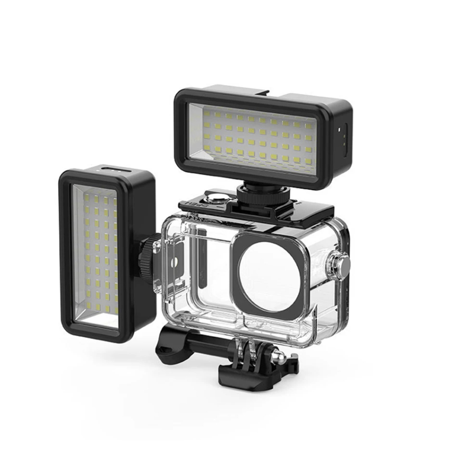 45m ดําน้ํากรณีกันน้ําพลาสติกพร้อมอลูมิเนียมเกราะป้องกันสําหรับ DJI OSMO Action 5pro 4 3 อุปกรณ์เสริมสําหรับกล้อง