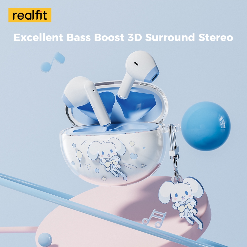 จริงพอดี F2 Heavy Bass หูฟังบลูทูธที่ยอดเยี่ยมเบสหูฟังไร้สายพร้อมไมโครโฟนชุดหูฟังจับคู่ที่มีสีสันเล่นยาว 5ชม.