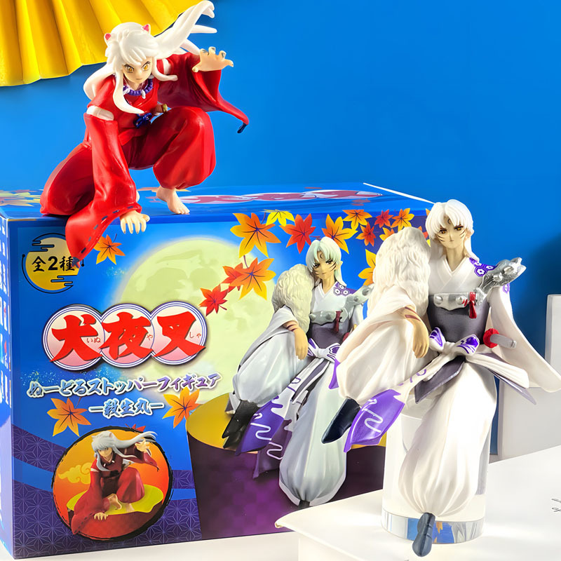 11 ซม.-14 ซม.อะนิเมะ Inuyasha Sesshoumaru เครื่องประดับตกแต่ง Action Figure Collection ของเล่นเด็กวันเกิดคริสต์มาสของขวัญ