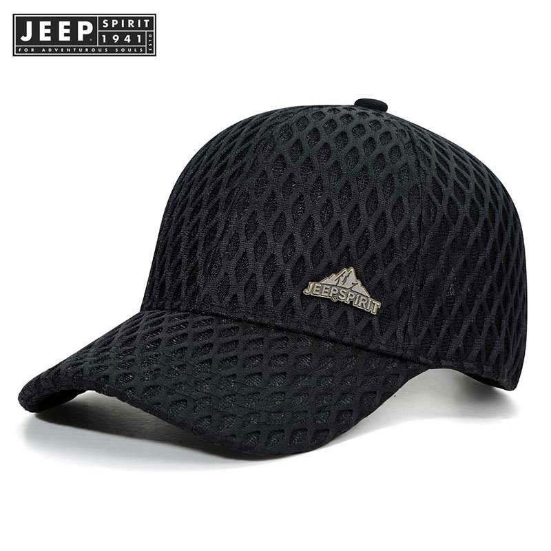 Jeep SPIRIT 1941 ESTD หมวกเบสบอลระบายอากาศคู่ตาข่ายแท้