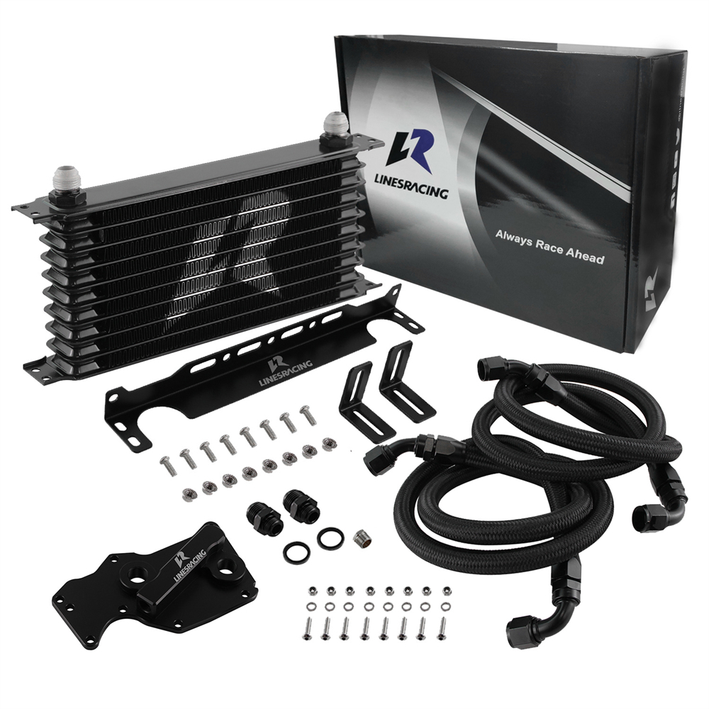 10Row Oil Cooler Kit สําหรับ BMW B38 B46 B48 F20 F22 F30 G30 X3 318i 320i 520i 530i