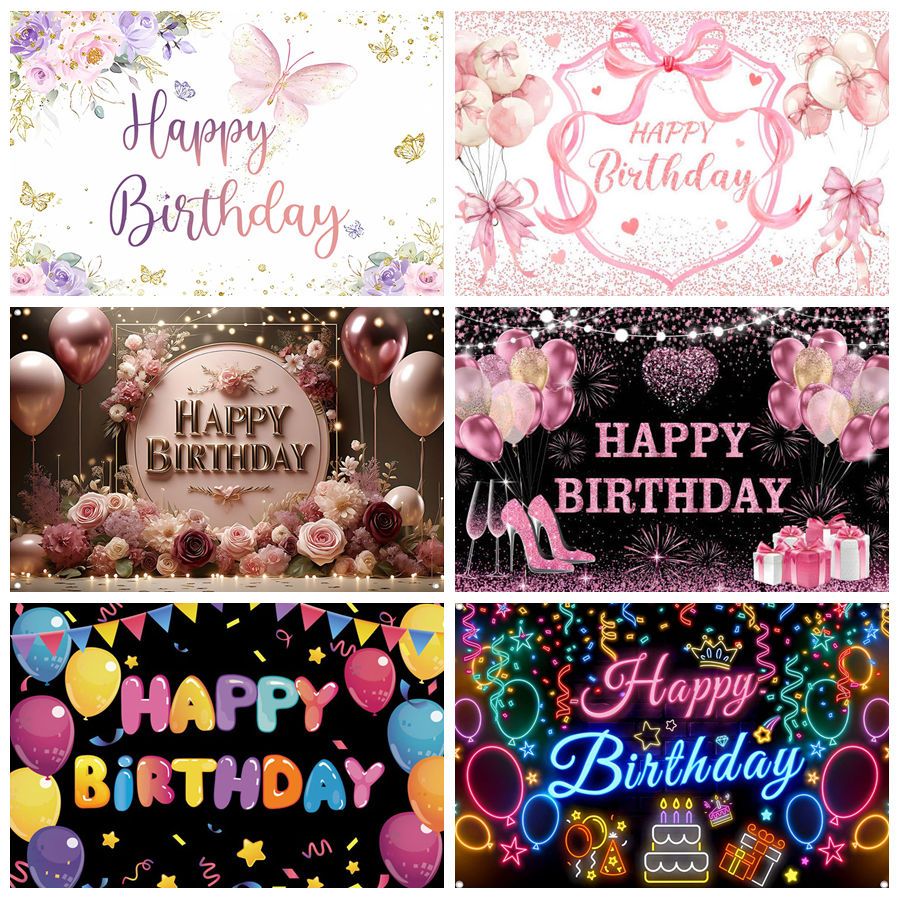 ป้ายแบนเนอร์ ลาย Happy Birthday สีทอง กลิตเตอร์ สีดํา สําหรับตกแต่งปาร์ตี้วันเกิด 18 20 30 40 50 60st