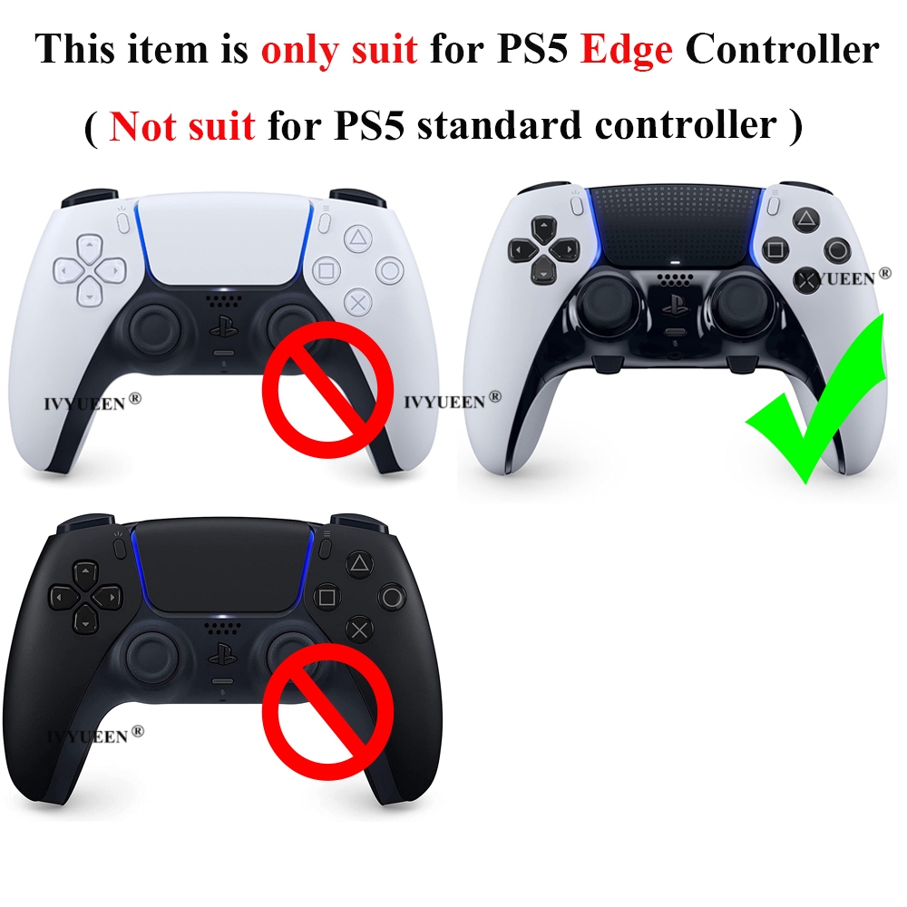 Ivyueen ซิลิโคนผิวสําหรับ PlayStation 5 PS5 Edge DualSense Controller Spider เคสป้องกัน Touch Pad สติกเกอร์
