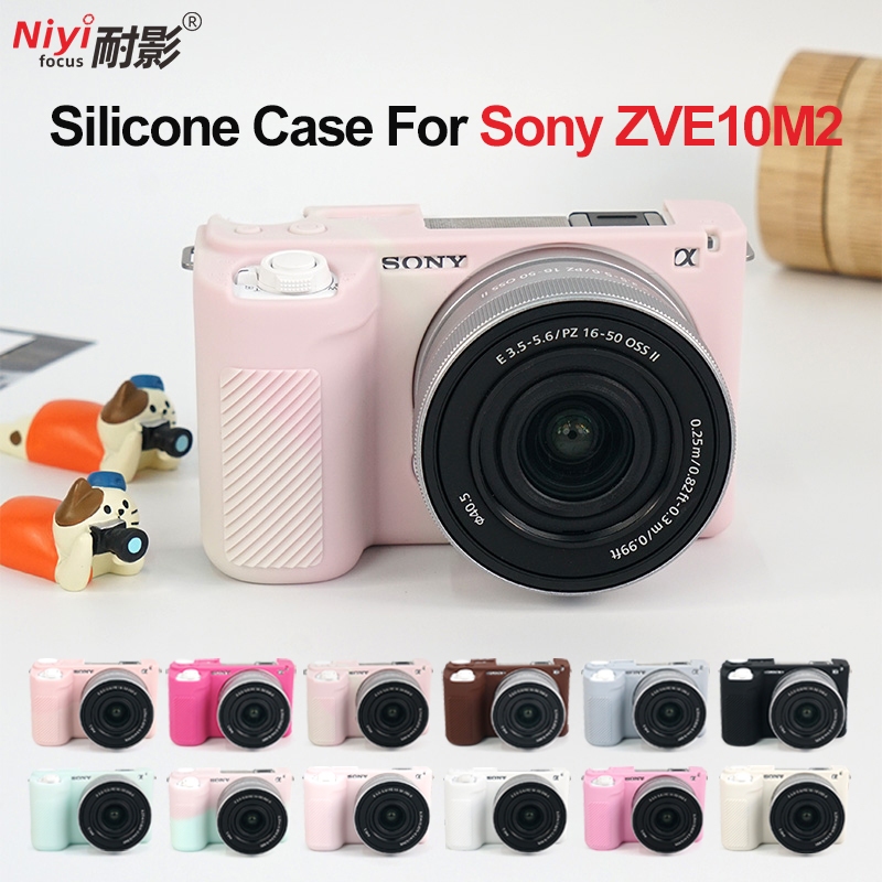 SONY ซิลิโคนTPUสําหรับSony ZVE10 Mark II ZVE10M2กล้องปกอ่อนSony Alpha 7C Mark II A7CR A7CII Full Bod