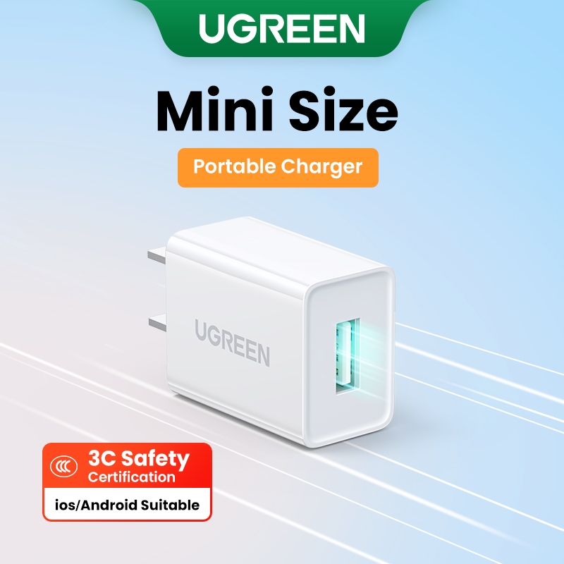 Ugreen 5W/30W Charger 5V1A  อะแดปเตอร์หัวชาร์จ USB สําหรับ iPhone 13/12/11/8 Pro Max Xiaomi Samsung 