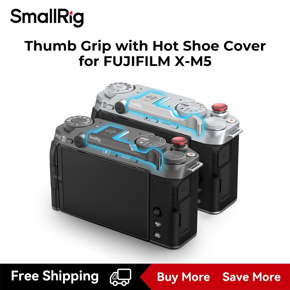 SmallRig Thumb Grip สําหรับ FUJIFILM X-M5 (สีดํา) #4878B, (สีเงิน) #4877B