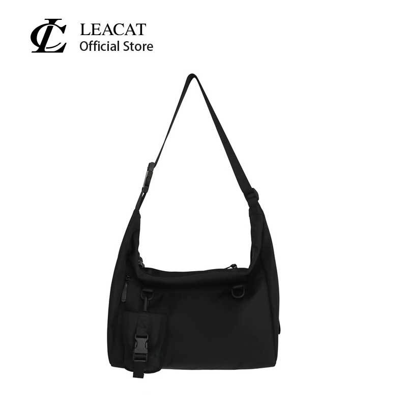 Leacat กระเป๋าสะพายไหล่ อเนกประสงค์ ขนาดเล็ก สไตล์เกาหลี สําหรับผู้ชาย