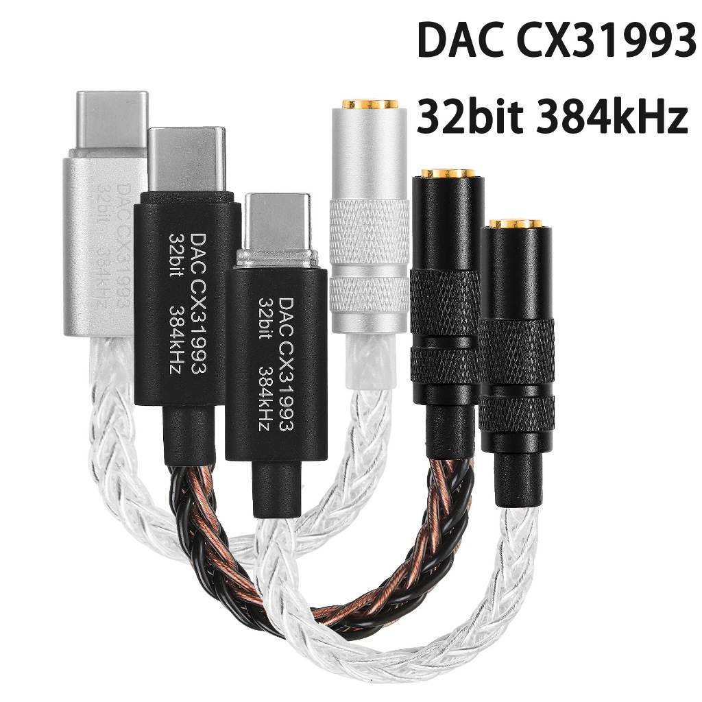 Conexant CX3193 USB Type C หูฟัง DAC หูฟัง Amp 3.5 มม.สําหรับ Android Windows10 โทรศัพท์