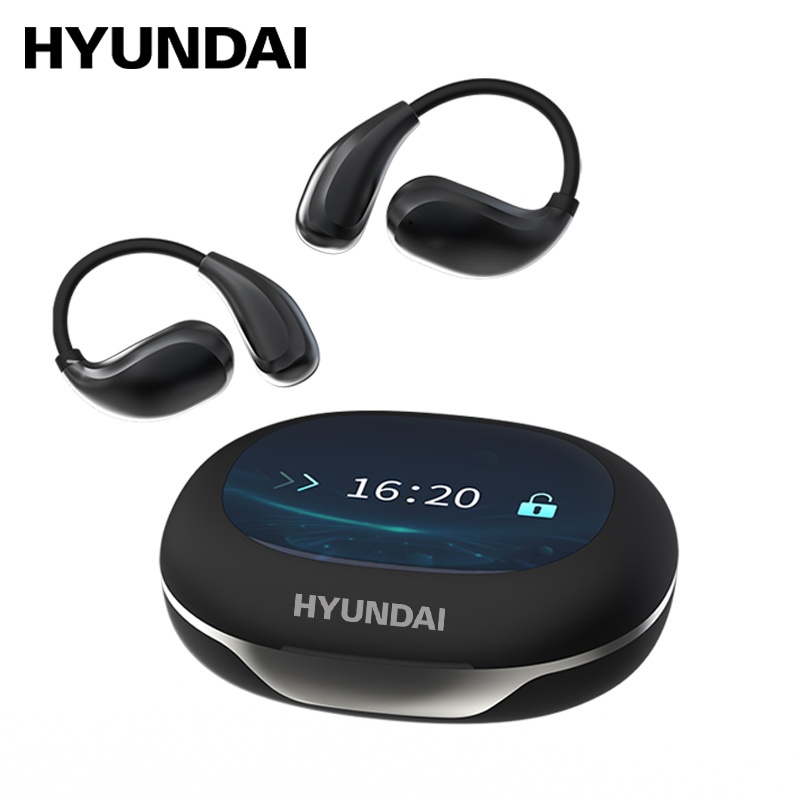 Hyundai OpenAirPRO AI หูฟังบลูทูธแปล จอแสดงผล LCD การตัดเสียงรบกวน ENC