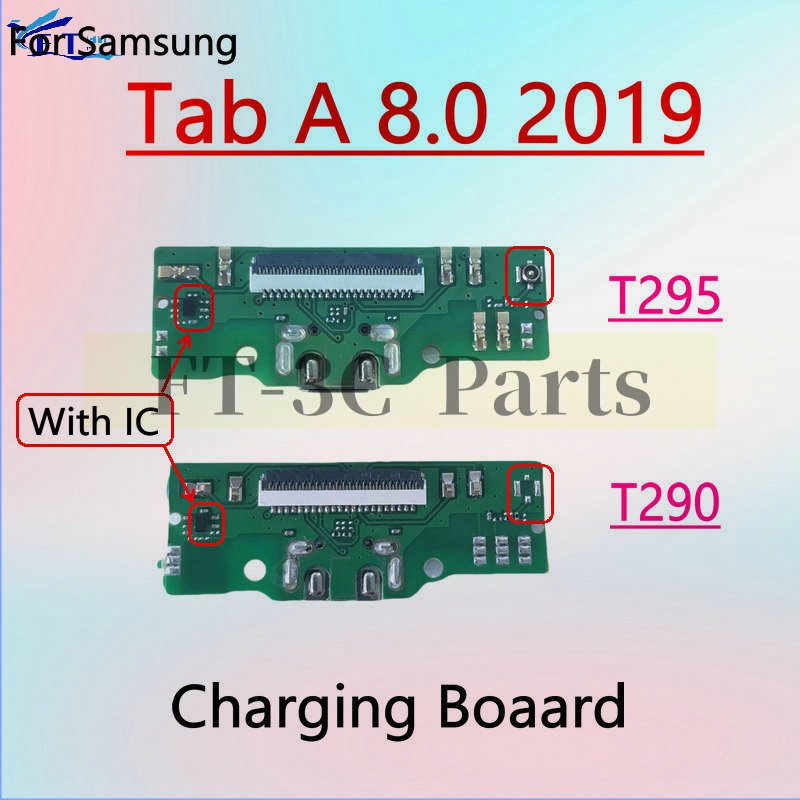 สําหรับ Samsung Tab A 8.0 2019 T295 T290 ชาร์จ USB Charge Dock พอร์ตซ็อกเก็ตปลั๊กขั้วต่อ Flex Cable อะไหล่