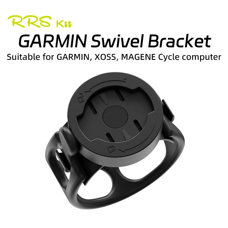 Rrskit อุปกรณ์เมาท์ขาตั้ง หมุนได้ 360 องศา สําหรับติดแฮนด์มือจับรถจักรยาน MTB Garmin IGPSPORT WAHOO XOSS