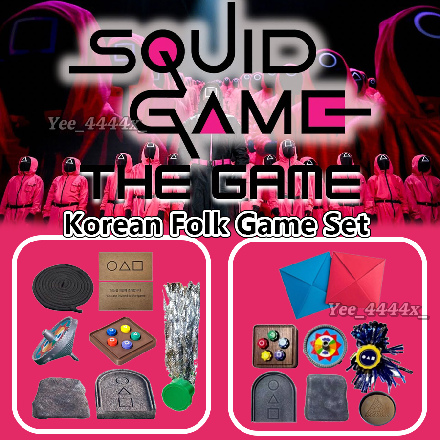 เกมปลาหมึกชุดเกมพื้นบ้านเกาหลี - Jebi Chagi, Gong-gi, Biseokchigi, Paeng-y,DDAKJI เกมท่องเที่ยวสําหรับครอบครัว Gonggi Stones Set mueadegth