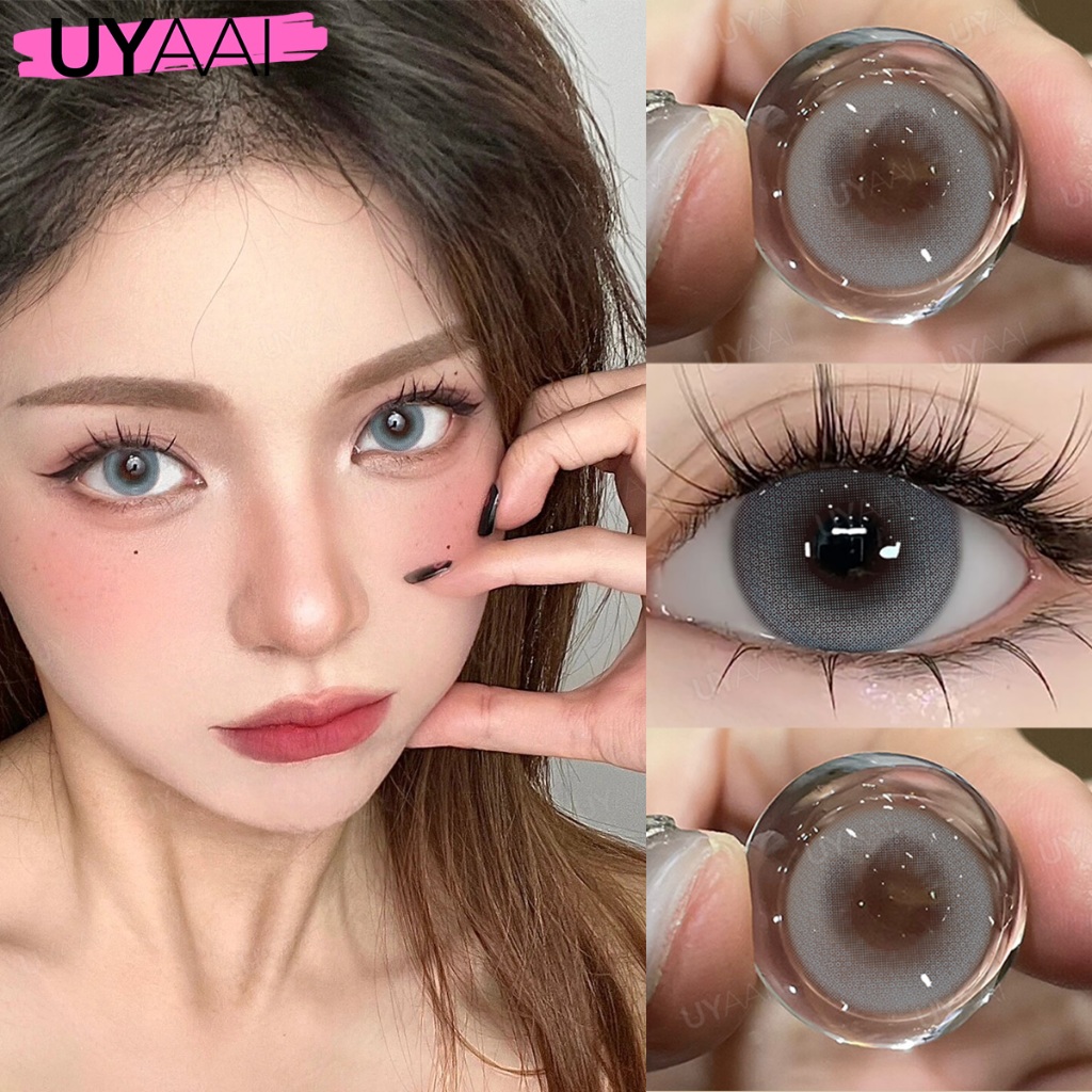 ⚡จัดส่งจากกรุงเทพ⚡UYAAI x FRESHLADY คอนแทคเลนส์ 2 ชิ้น/คู่ Blissful Hues Series รายปีใช้คอนแทคเลนส์นุ่ม 14.2 มม.
