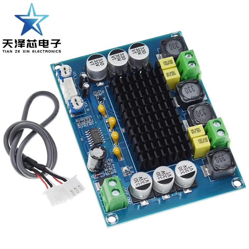 Dual-channel Stereo High Power Digital Audio Power Amplifier Board 2*120W XH-M543 DIY Amplificador