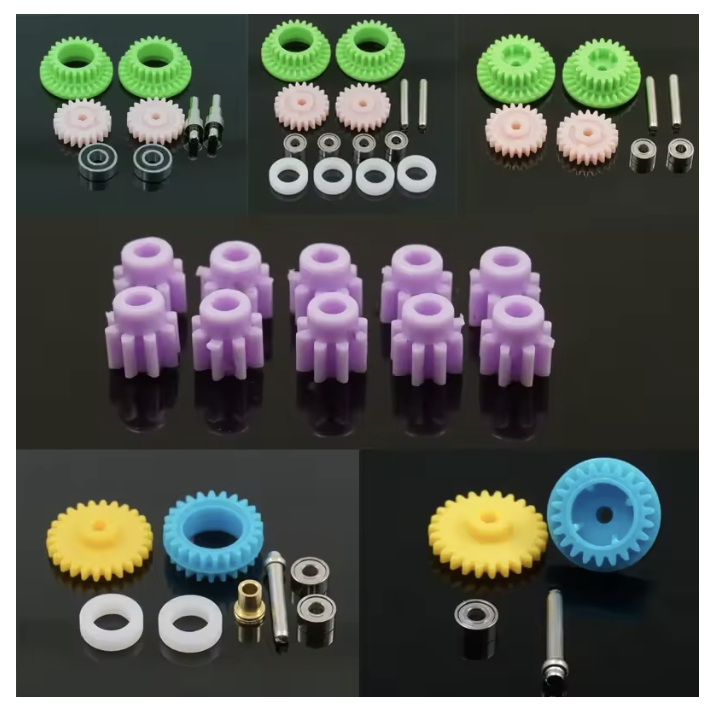 Project D mini 4wd ชิ้นส่วนรถแข่ง ชุดเกียร์ 28T เกียร์สีน้ําตาล 30T เกียร์สีเขียว(PROJECT D mini 4wd