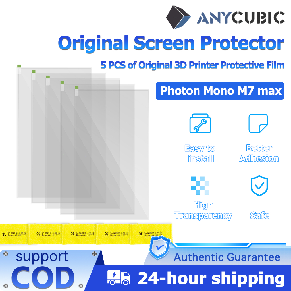 ANYCUBIC 3D Printer Photon Mono M7 max Protective Film Original 5Pcs for 13.6 inch LCD SLA UV Resin 