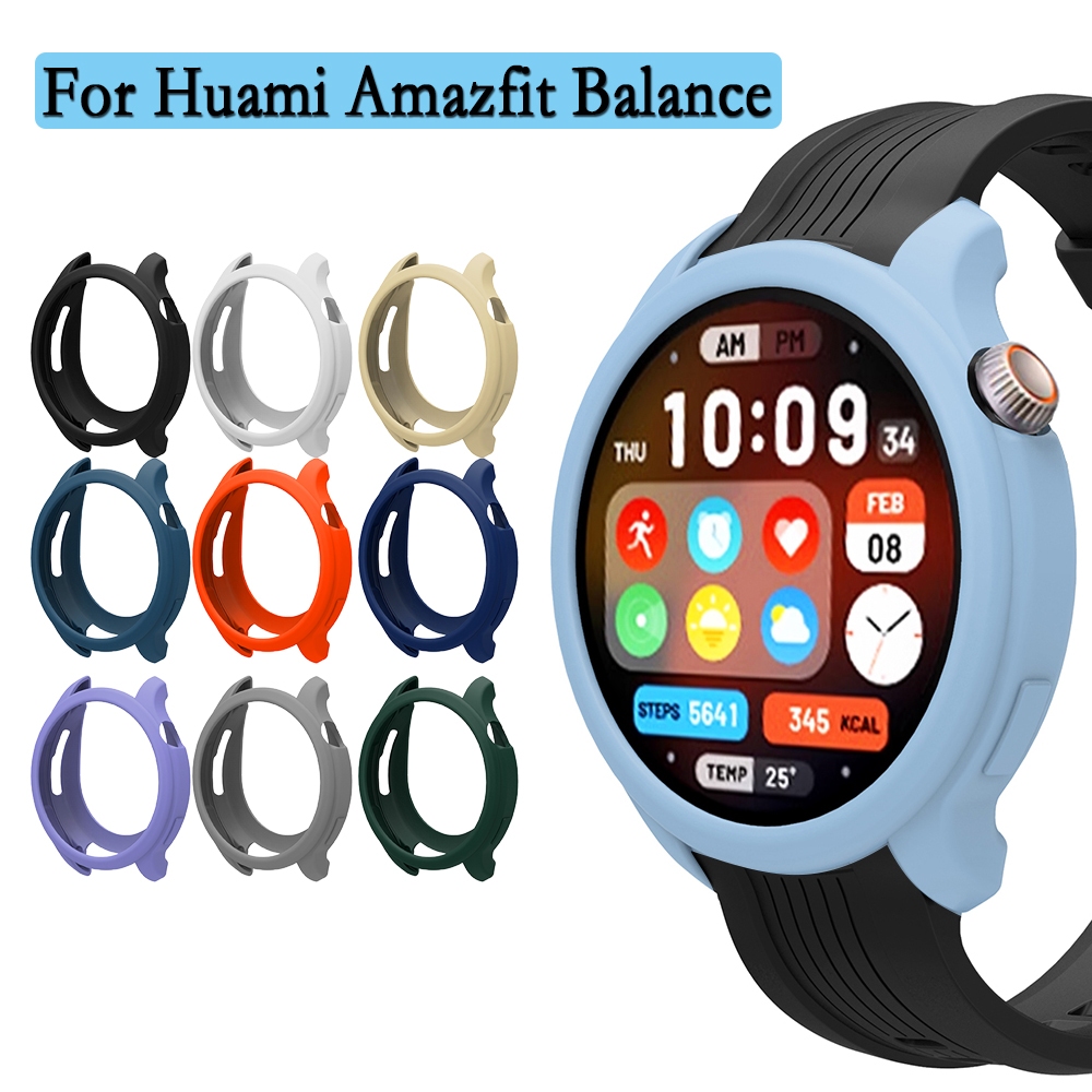 สําหรับ Huami Amazfit Balance ฝาครอบซิลิโคนอ่อนนุ่มนาฬิกาตกแต่ง Hollow เคสป้องกัน Super Light Shell สําหรับ Amazfit Balance