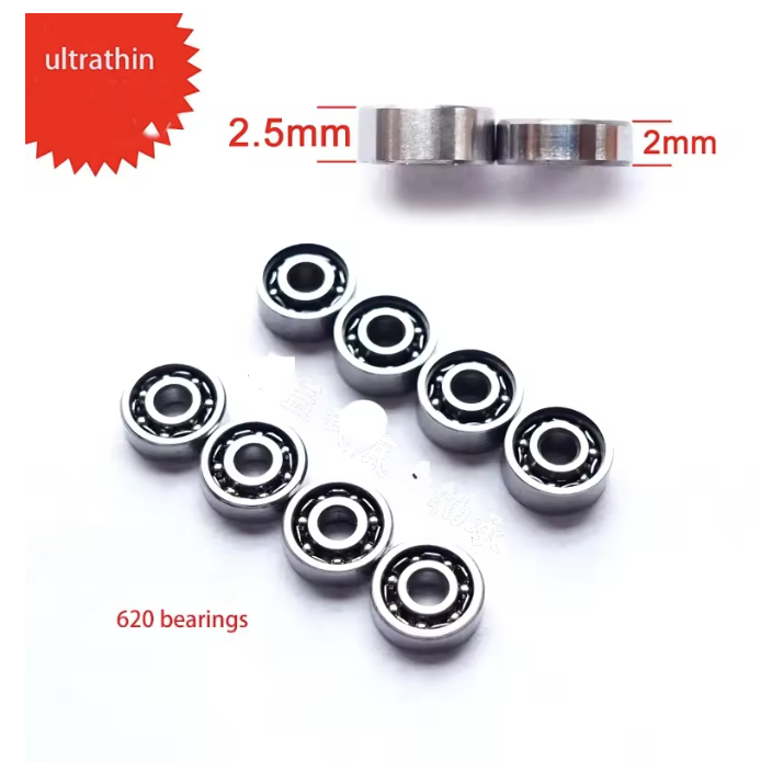 Self-made แบริ่ง 620 ความหนา 2.0 มม./2.5 มม. 4 ชิ้นสําหรับ tamiya mini 4wd แชสซี/เกียร์(MINI 4WD racing car 620 bearings 4pcs)