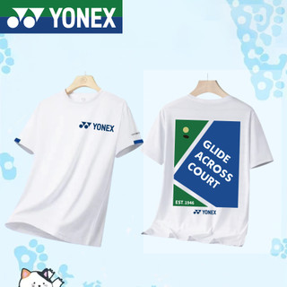 โยเน็กซ์ แบดมินตันเสื้อผู้ชายและผู้หญิงเสื้อยืดแขนสั้นระบายอากาศแห้งเร็วชุดกีฬา 114414เสื้อ ACR yonex