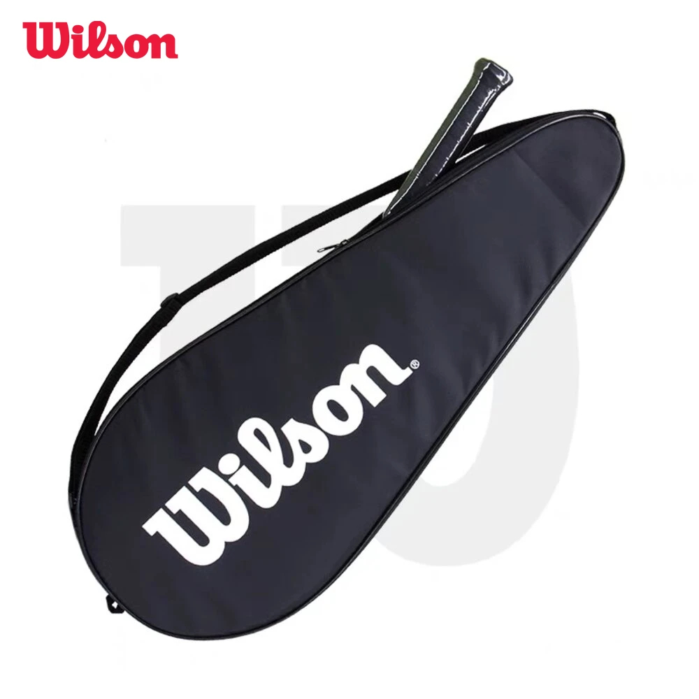 Wilson กระเป๋าเทนนิสไม้เทนนิสกระเป๋าฝาครอบทุกวันน้ําหนักเบากระเป๋ากีฬาไหล่เดี่ยวกระเป๋าแร็กเก็ตสนามแบบพกพา