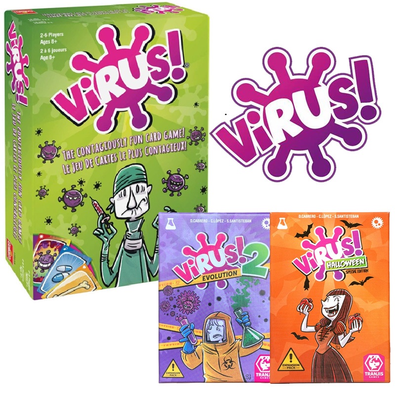 เกมการ์ดไวรัส และไวรัส Evolusion 2 The Contagiously Fun Party Board Game