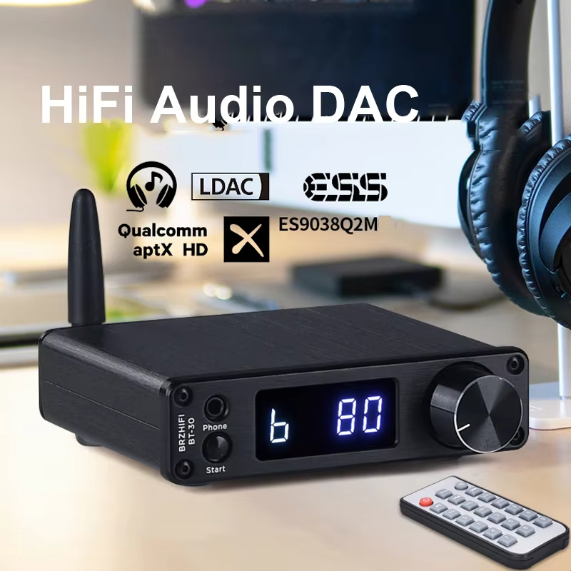 Es9038q2m dac QCC5125 บลูทูธ dac Board APTX-HD LDAC dac HIFI เสียงถอดรหัส 5.0 ตัวรับสัญญาณบลูทูธสําห