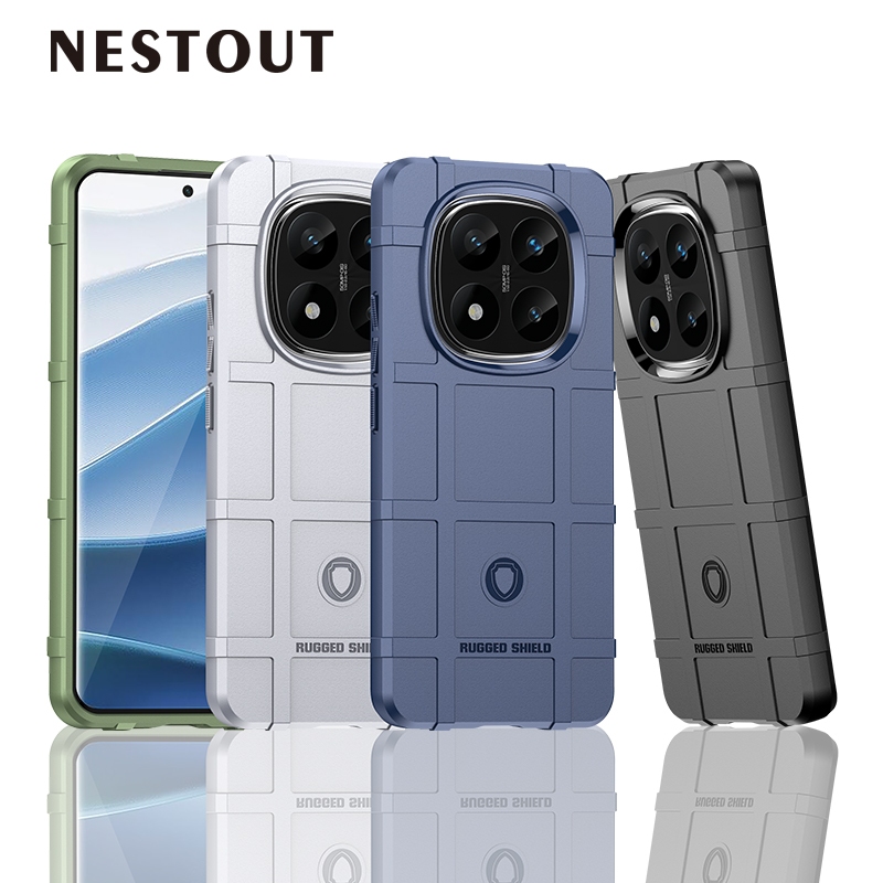 Matte CaseShockproof Protective Xiaomi Poco X7/Redmi Note 14 Pro + Plus 5G เคสกันกระแทก Soft Cover Casing