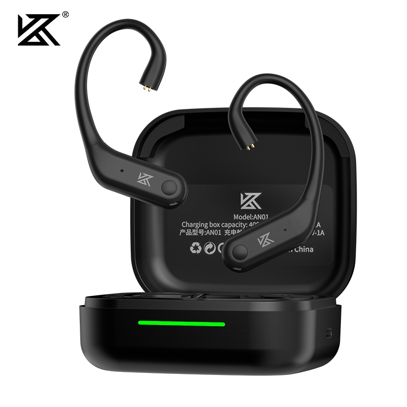 Kz AN01 ไร้สายอัพเกรดหูตะขอสาย ANC ตัดเสียงรบกวนบลูทูธ 5.4 C-Pin LDAC HD เสียงถอดรหัสเข้ากันได้